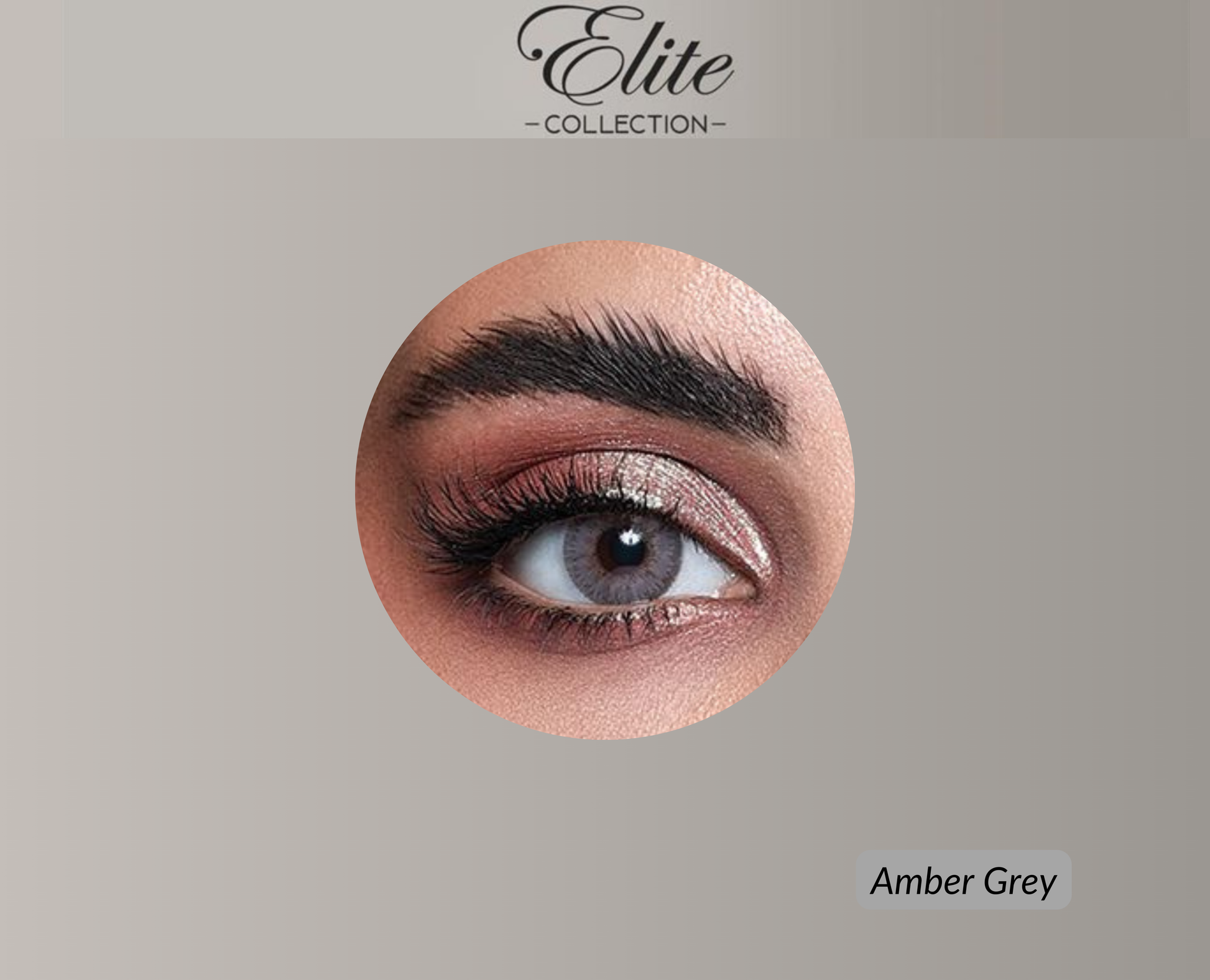 Bella Elite Colored Lenses - Amber Grey