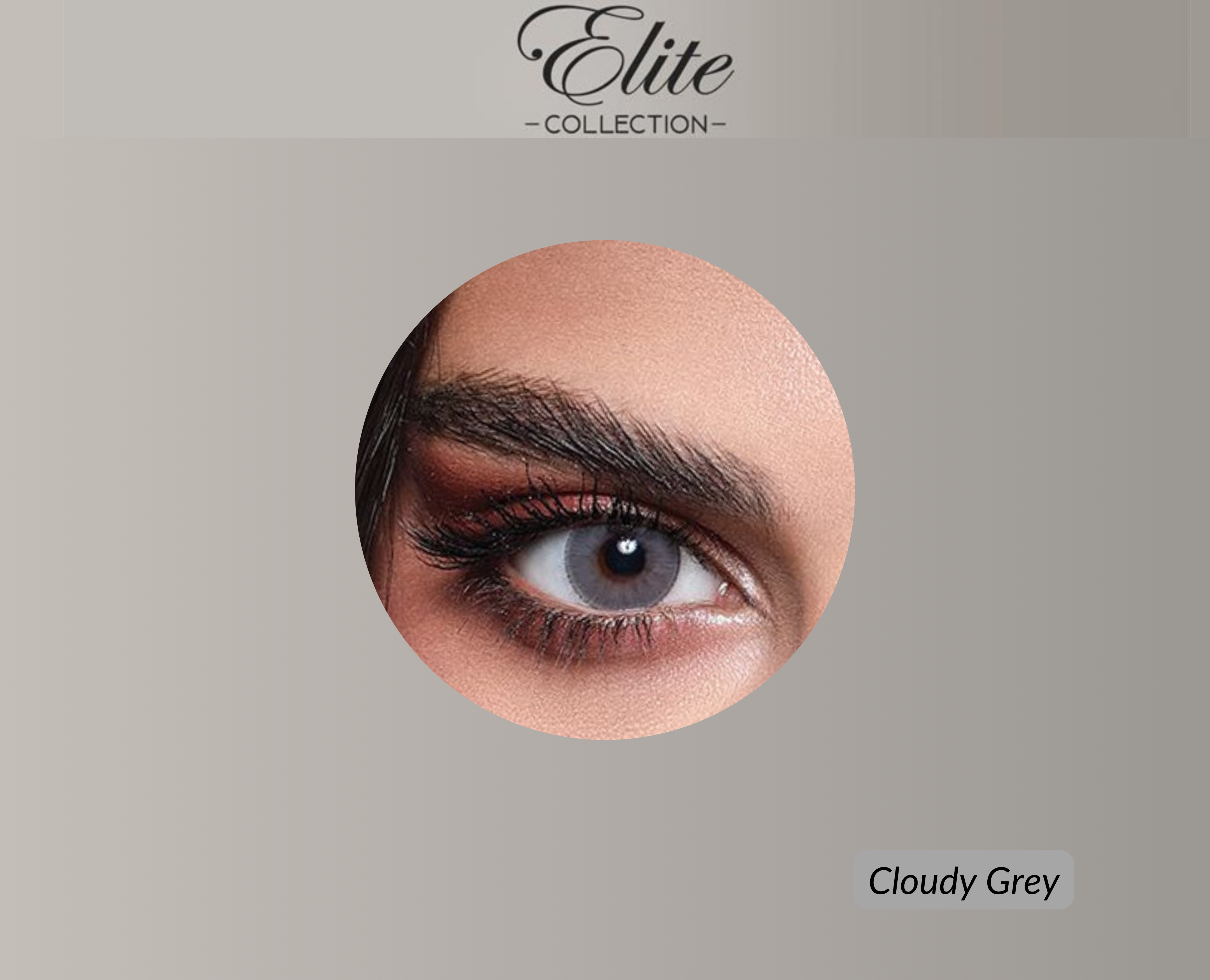 Bella Elite Colored Lenses - Cloudy Grey