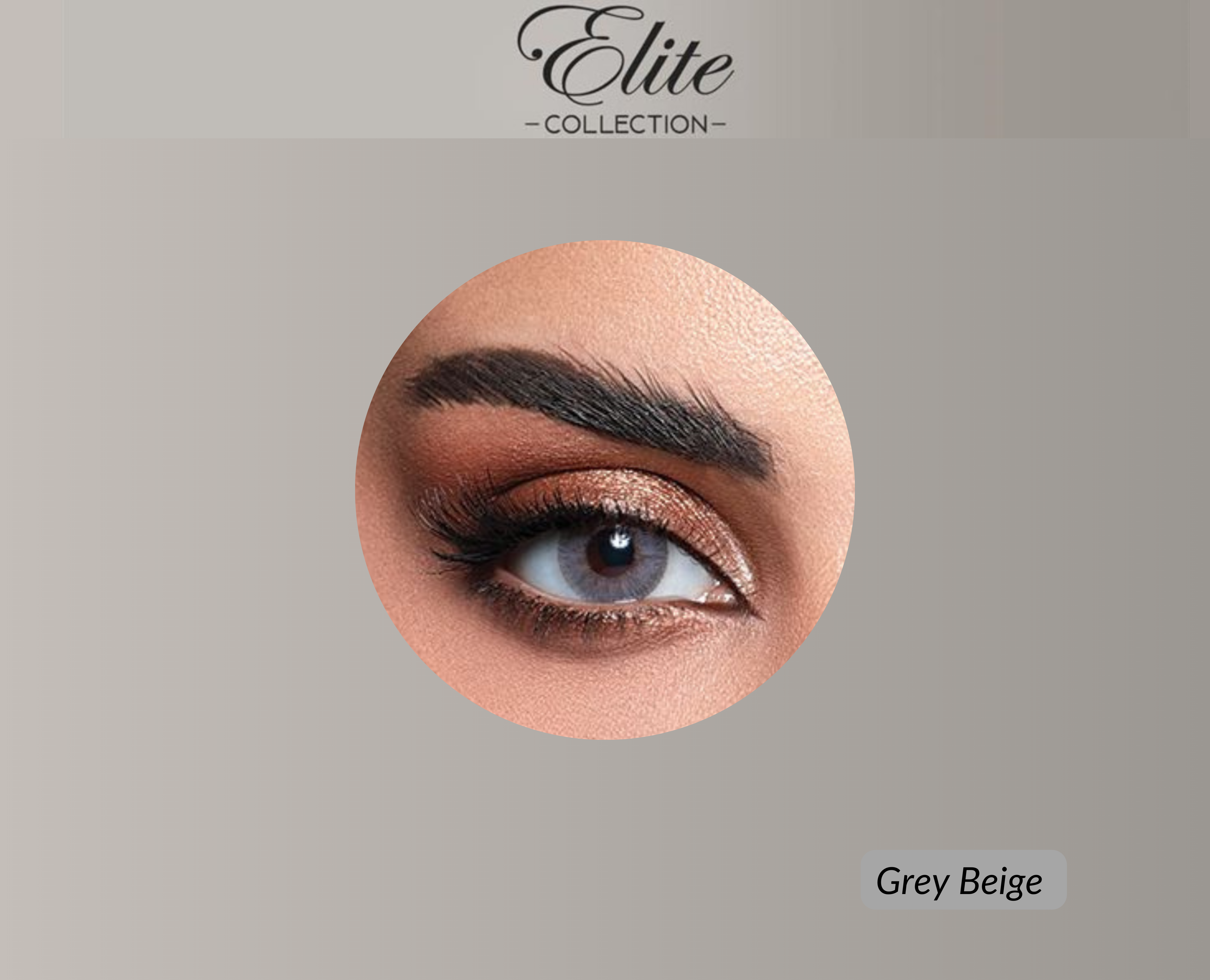 Bella Elite Colored Lenses - Grey Beige