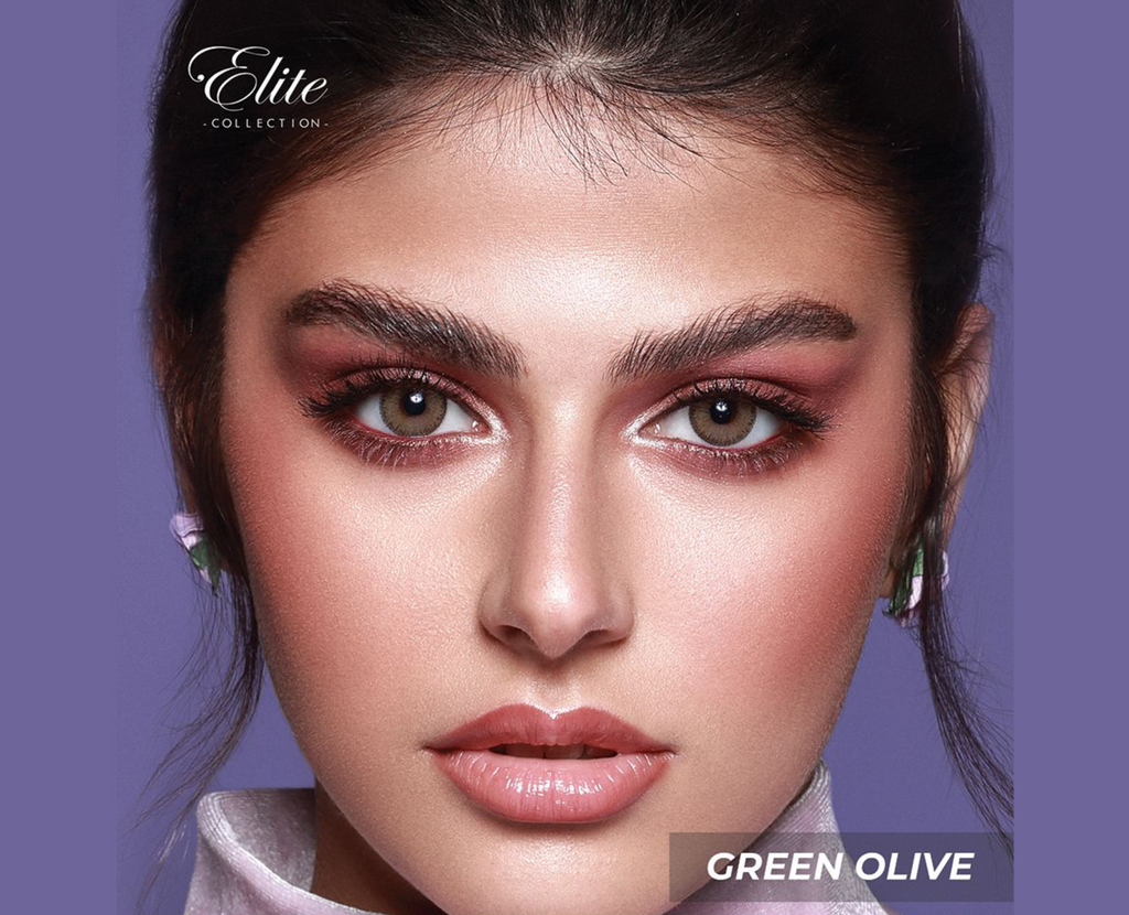 Bella Elite Colored Lenses - Green Olive