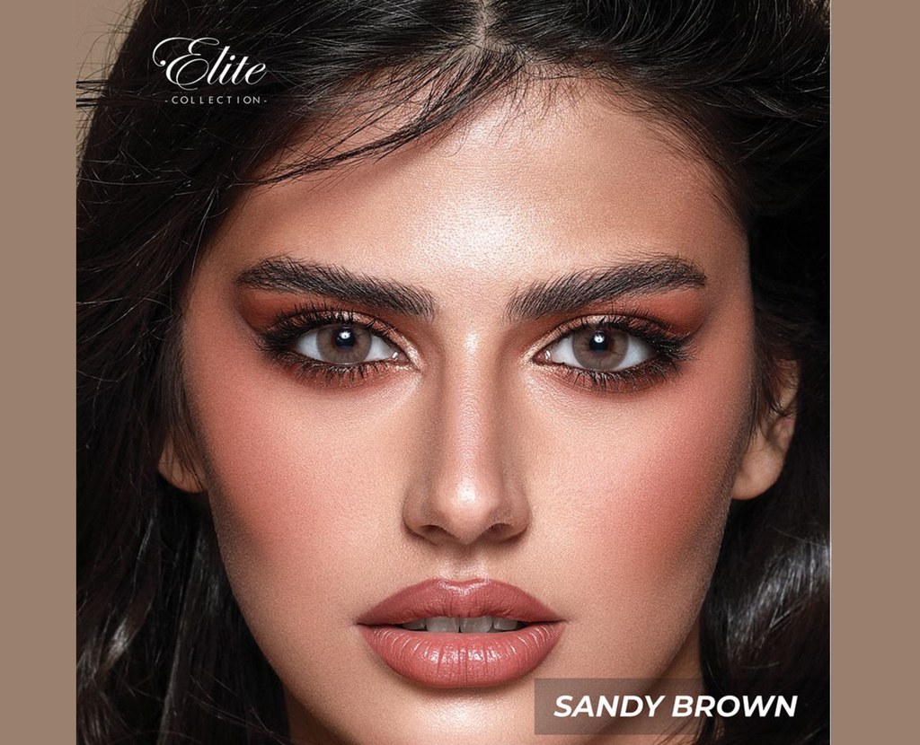 Bella Elite Colored Lenses - Sandy Brown
