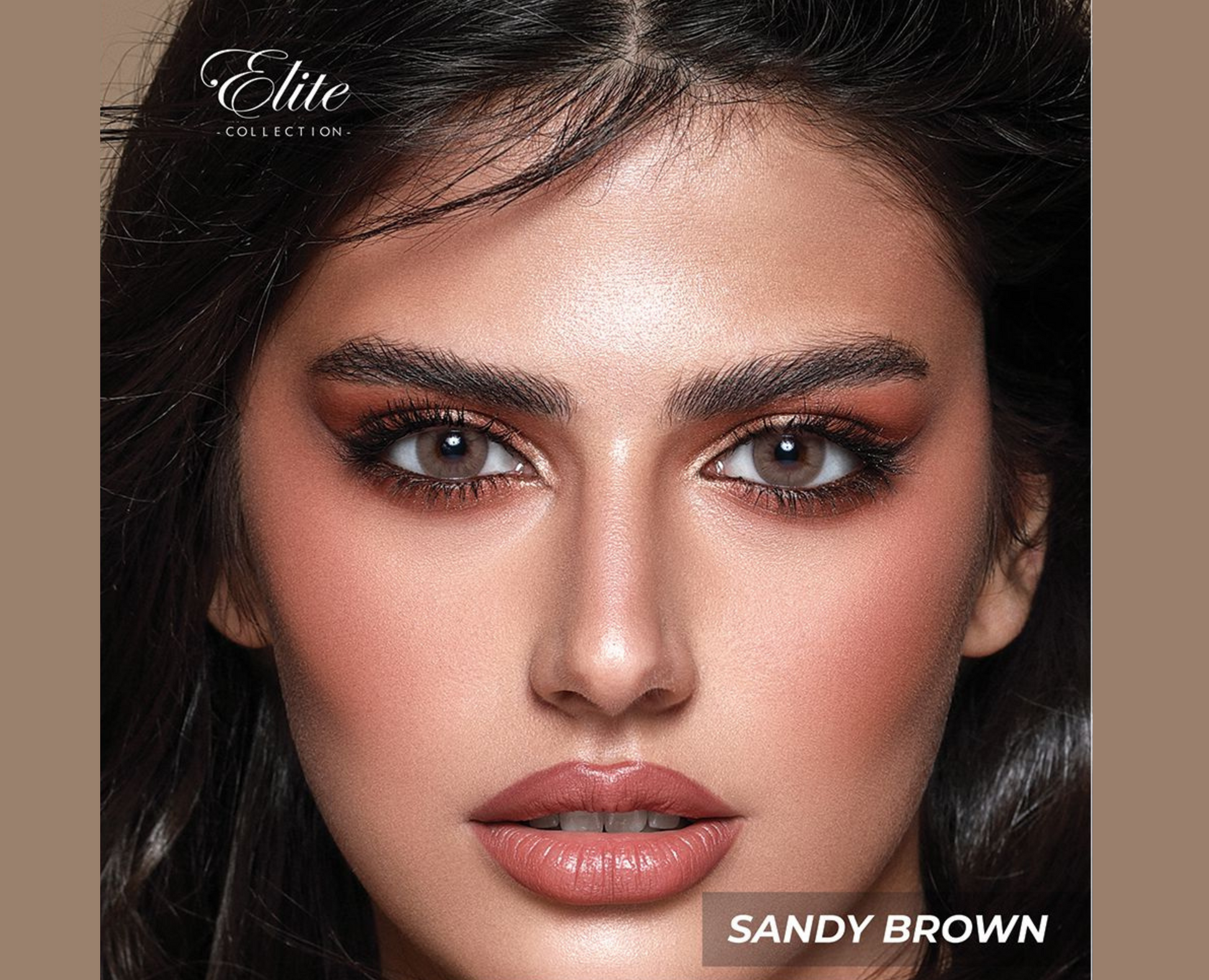 Bella Elite Colored Lenses - Sandy Brown