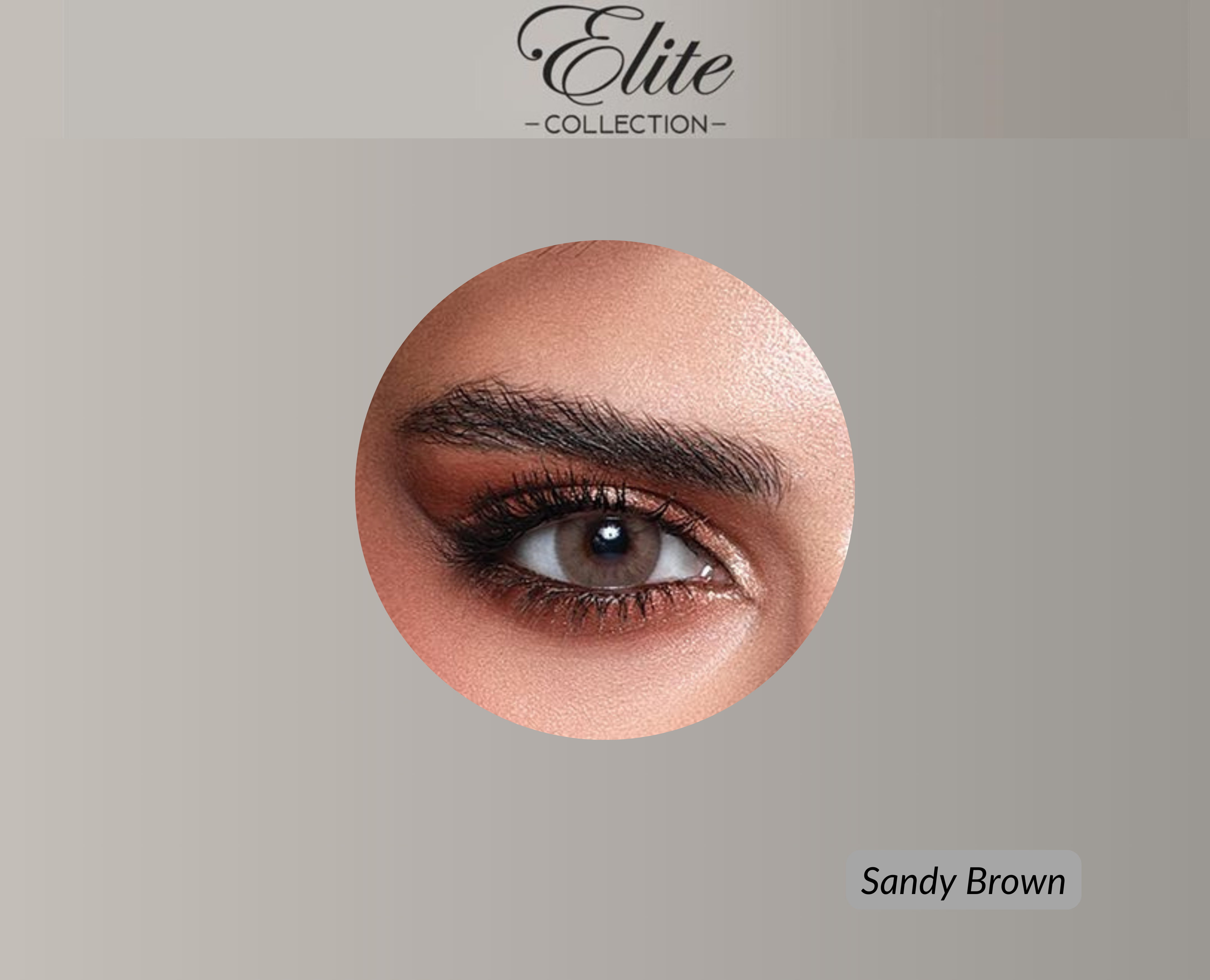 Bella Elite Colored Lenses - Sandy Brown