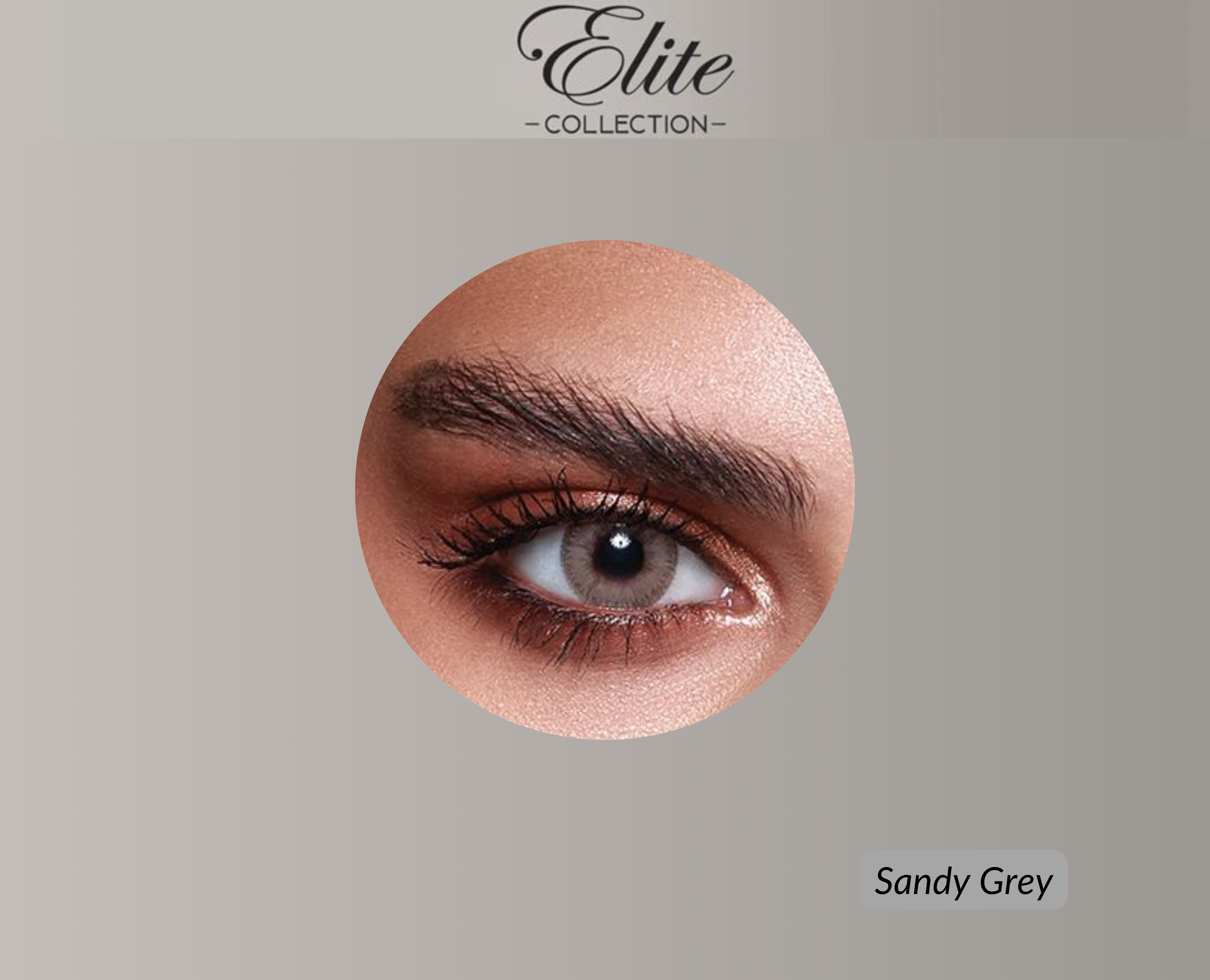 Bella Elite Colored Lenses - Sandy Grey