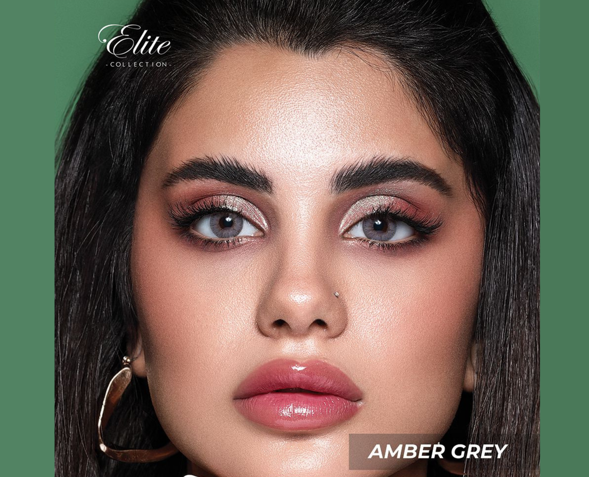 Bella Elite Colored Lenses - Amber Grey